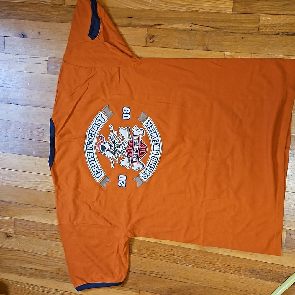 Harley Davidson Bike week vintage y2k parrot, myrtle beach tshirt xl